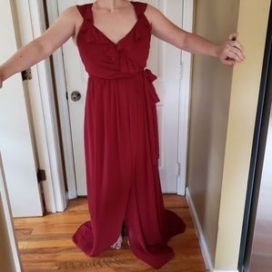 Garnet evening dress